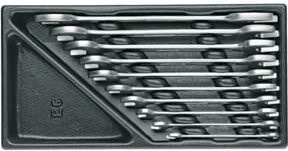 Gedore 1500 ES-6 Doppelmaulschlüssel-Satz in 1/3 ES-Modul in Schwarz und Silber - Bild 1