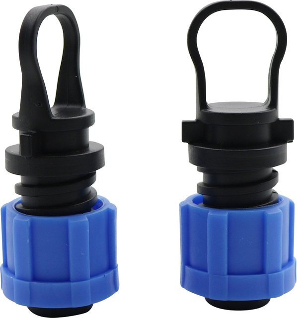 10 Stück Adhere To Fly Tropfband Endstecker 16mm Blau für Gartenbewässerung und Gewächshaus - Bild 1