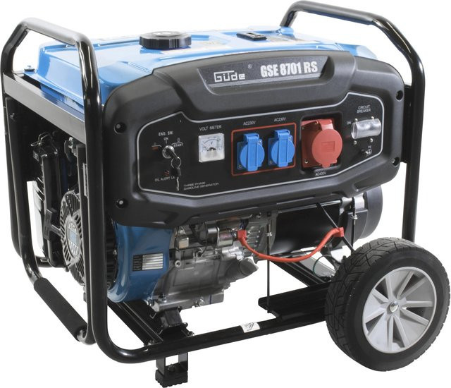 Güde Stromerzeuger GSE 8701 RS Benzin Blau - Bild 4