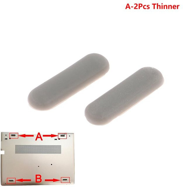 Anti-Slip Gummi-Fußpads für HP 830 G5 Laptop Basisabdeckung in Grau - Bild 1