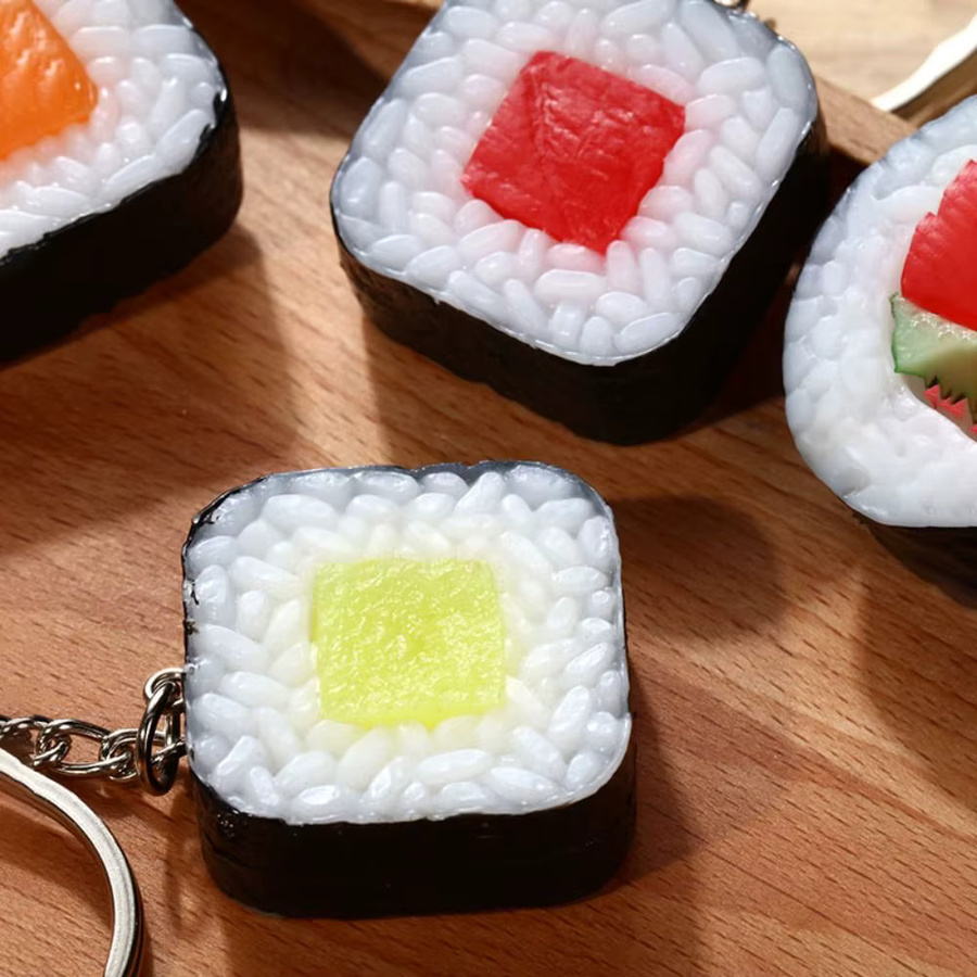 Taschenanhänger Sushi, PVC, Bunt, Herren - Bild 3