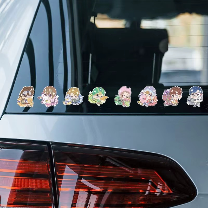 Bandai Digimon Agumon Reflektierender Warnsticker in Multicolor für Elektrofahrzeuge und Helme - Bild 5