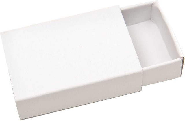 Rico Design Streichholzschachteln Weiß, 10 Stück, B/T/H: 5,4 x 3,6 x 1,6 cm - Bild 1