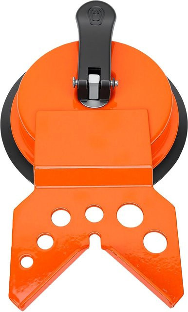 Igeteck Saugfuß-Bohrer Lochsägen-Locator für Fliesen, Glas und Marmor in Orange, passend für Bohrer bis maximal 83 mm - Bild 1