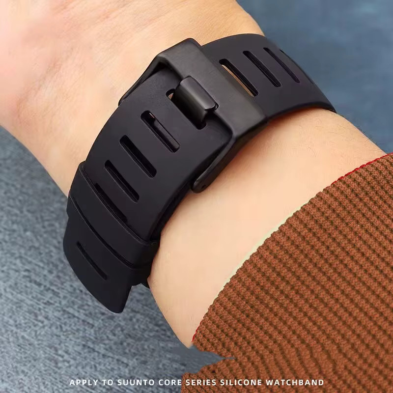 Aotelayer Uhrenarmband Silikon, 35 mm, Schwarz, Unisex - Bild 4