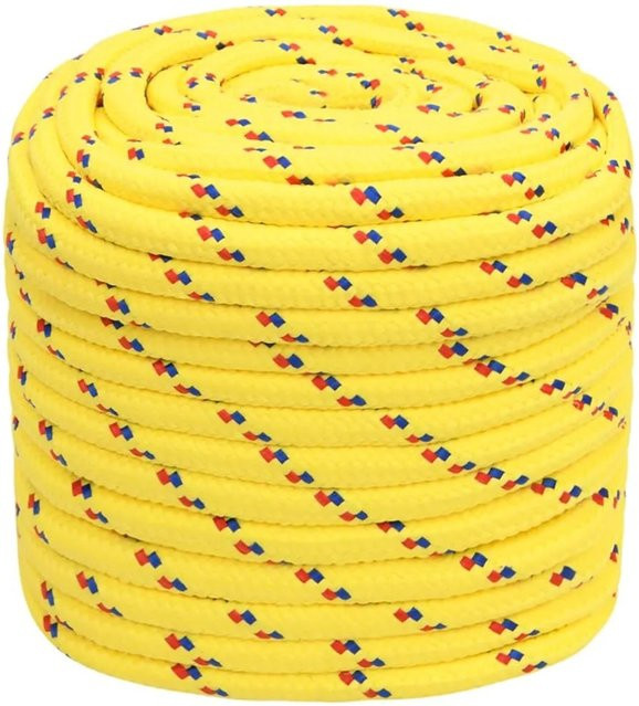 vidaXL Bootsseil aus Polypropylen in Gelb, Länge: 100 m, Durchmesser: 18 mm - Bild 1