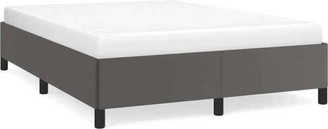 vidaXL Polsterbett aus Kunstleder in Grau B/T/H: 140 x 200 x 143 cm - Bild 1