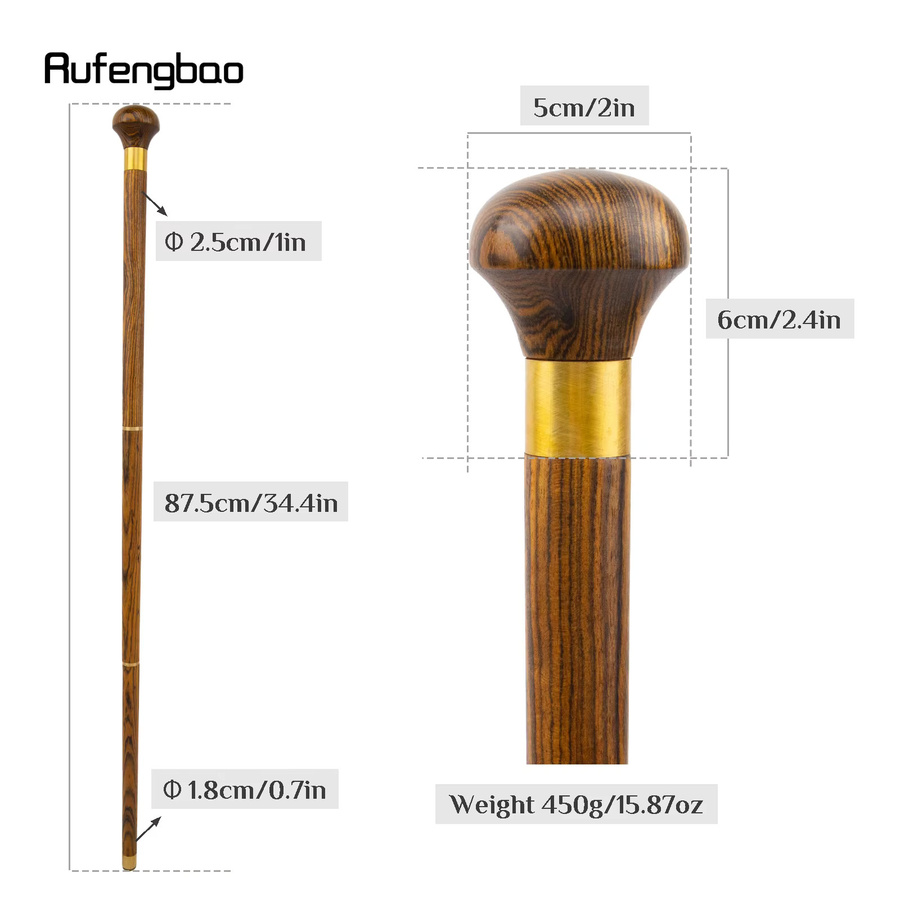 Rufengbao Fantasy Gehstock, Holz, Gelb, 87 cm - Bild 2