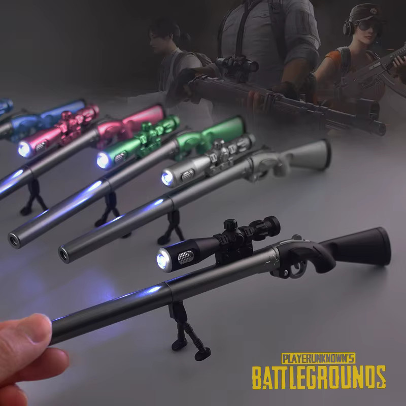Kreative Simulation 98K Scharfschützengewehr Neutralstift mit Licht, schwarze Geltinte, 0,38 mm - Bild 3