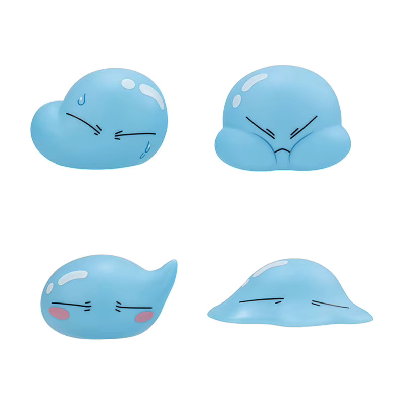 Bandai Gashapon That Time I Got Reincarnated as a Slime Anime Figuren Set, 4 Stück Mini Figuren in Blau, Sammlerstücke für Kinder - Bild 3