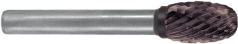 Exact 72334 Frässtift Hartmetall Tropfen in Silber, Länge: 60 mm, Schaftdurchmesser: 6 mm - Bild 1