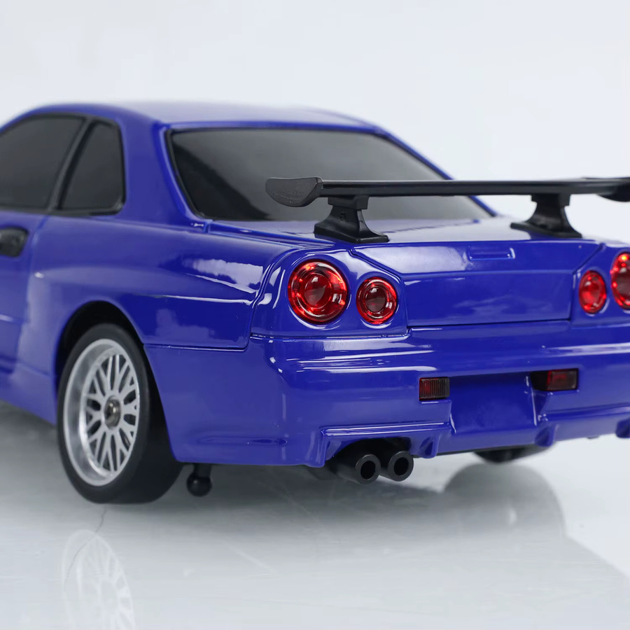 LDRC RC-Rennwagen, 1/18, ferngesteuertes Drift-Fahrzeug, blau - Bild 3
