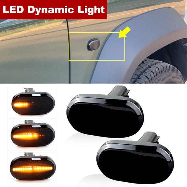 2er-Set Dynamische LED Seitenmarker Blinker für Suzuki Jimny JB64W JB74 JB23 von APMATAUTO - Bild 1