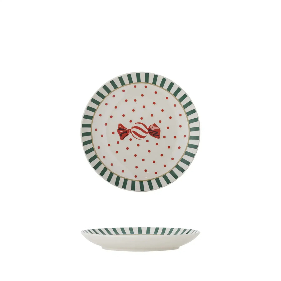 Bloomingville Steingutteller Yule Mehrfarbig B: 16 cm - Bild 1