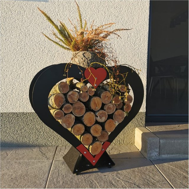 Dekoherz HeartBeat Diva aus Holz - Bild 1