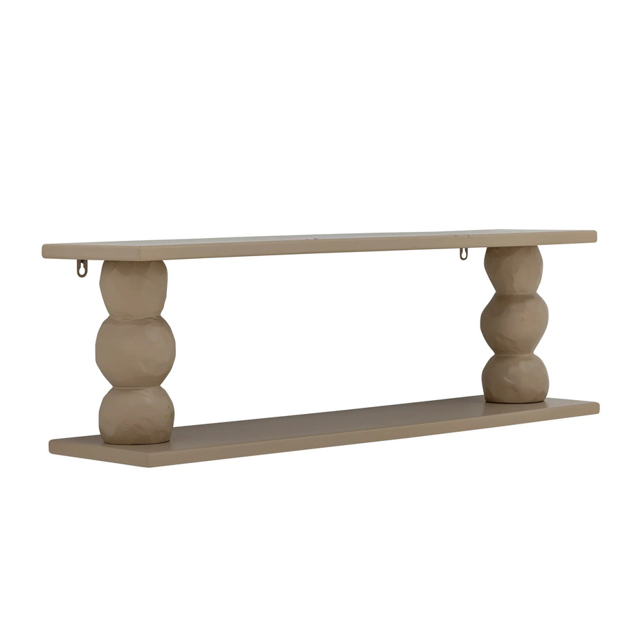 Bloomingville Wandregal Solan in Natur, Beige und Braun, B/T/H: 20 x 25 x 80 cm - Bild 1