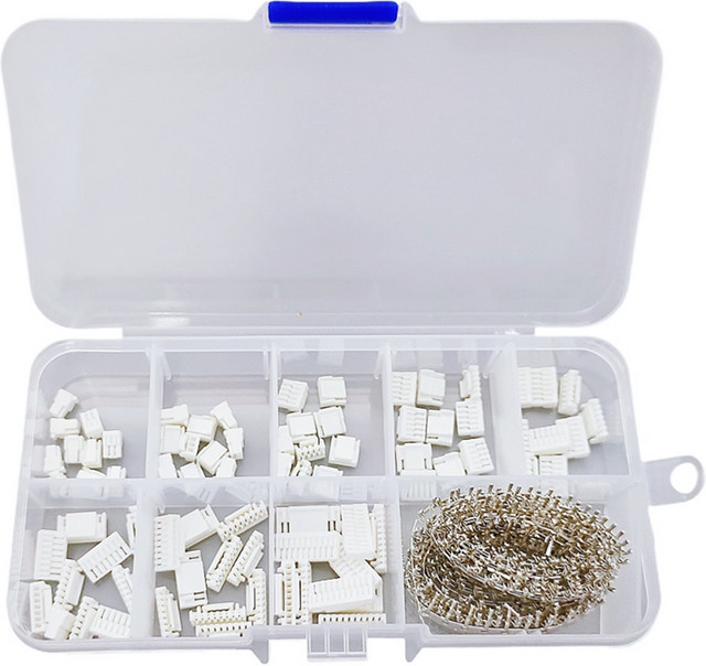 530-teiliges JST GH 1,25-mm-Stecker-Set mit Crimp-Anschluss in Weiß für Flight Controller und 3D-Drucker - Bild 1
