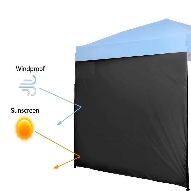 Tragbare Seitenwand aus Oxford-Polyester für Camping und Outdoor-Aktivitäten in Blau oder Schwarz - Bild 3