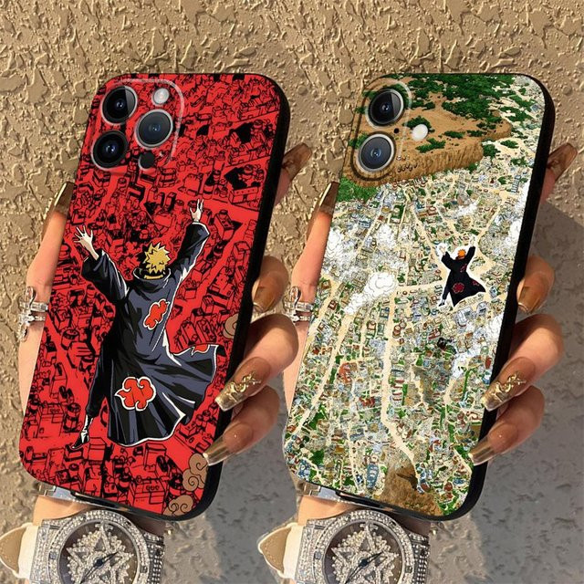 Handyhülle Naruto Akatsuki Anime Design für iPhone Modelle in Rot - Bild 1