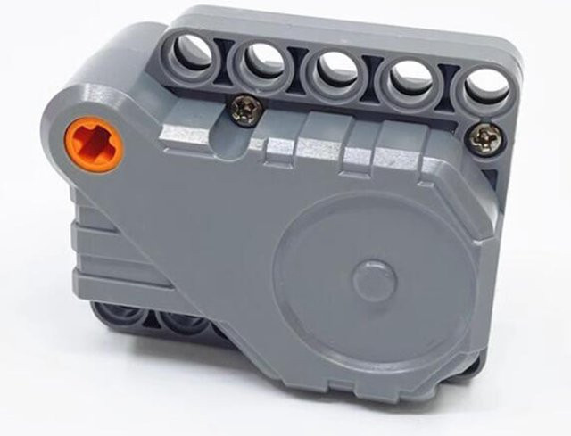 Wishiot Pull Back Motor MOC Technische Bausteine in Grau für DIY modifizierte Spielzeugautos - Bild 1