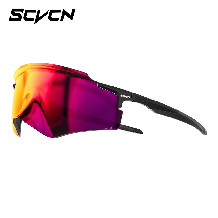 SCVCN Sportsonnenbrille, Unisex, Vollrand, Kunststoff - Bild 2