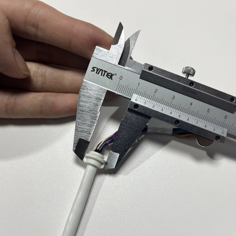 Hikvision Ethernet-LAN-Kabel PoE RJ45, 12-polig und 10-adrig, weiß, für Hikvision Bullet IP-Kamera - Bild 3