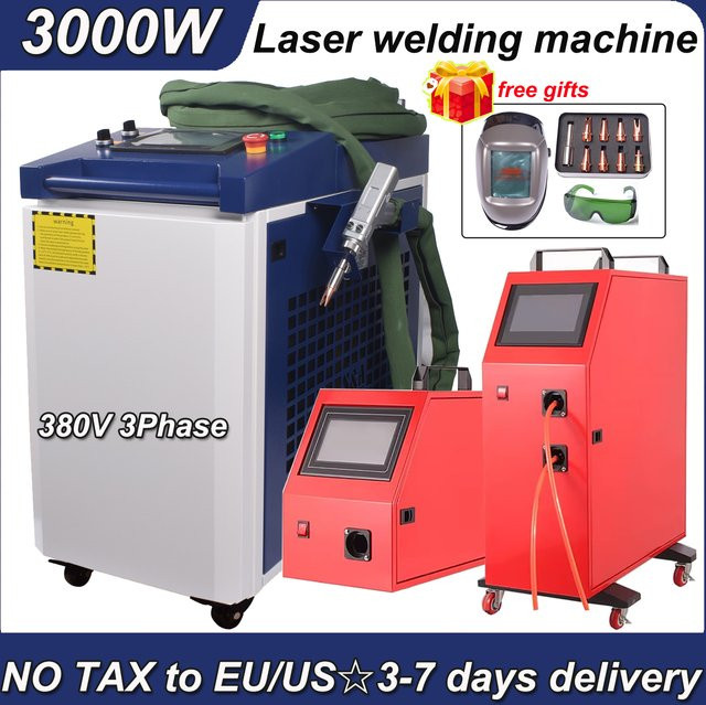Raycus 4-in-1 Faserlaser-Schweiß- und Reinigungsmaschine mit 3000W Leistung und 2-Kanal-Zuführgerät - Bild 1