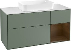 V&B Waschtischunterschrank Finion mit Wandbeleuchtung, Breite: 120 cm, Tiefe: 50,1 cm, Höhe: 50,1 cm, lackiert - Bild 1