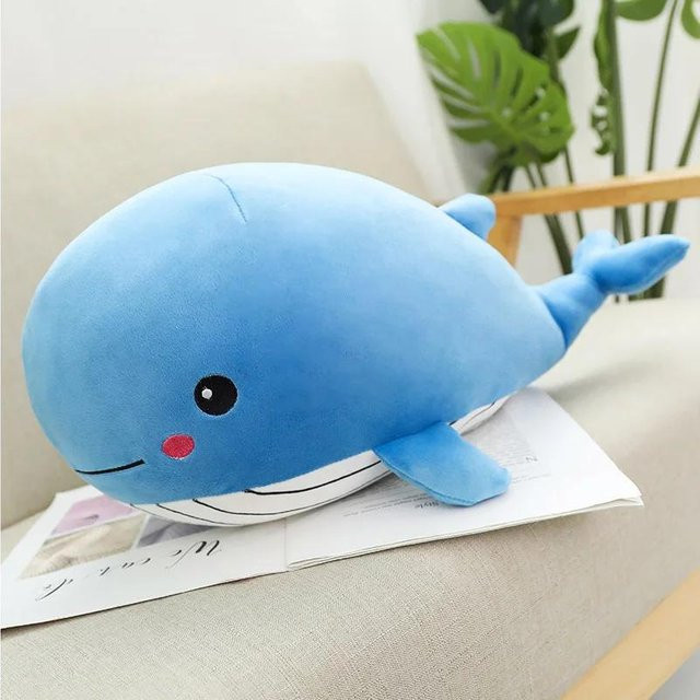 Yiran Health & Beauty Wal Plüschtier, Fisch Kissen, 50cm, Blau - Bild 1