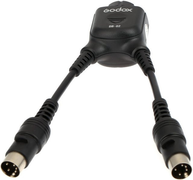 Godox DB-02 Kabel Y-Adapter 2 zu 1 für PROPAC Power Pack PB960, AD360 und AD180 in Grau - Bild 1