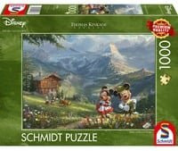 Schmidt Spiele Disney Mickey & Minnie in den Alpen Puzzle von Thomas Kinkade Studios - Bild 1