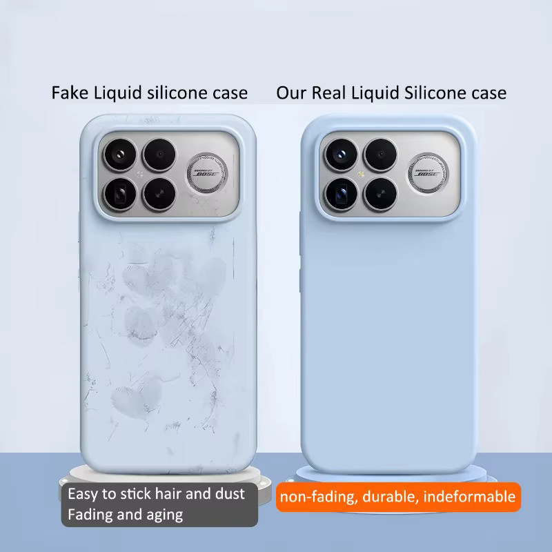 Stoßfeste Silikon-Schutzhülle für Xiaomi Poco F8 und Poco F7 Pro Ultra in White oder Blue - Bild 1