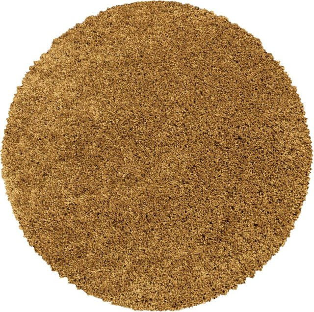 Ayyildiz Hochflorteppich Sydney Shaggy Gold Rund Durchmesser: 160 cm - Bild 1