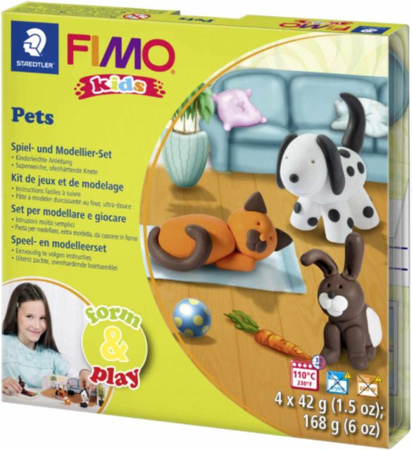 Staedtler FIMO kids Form & Play Pets Modelliermasse Set - Bild 1