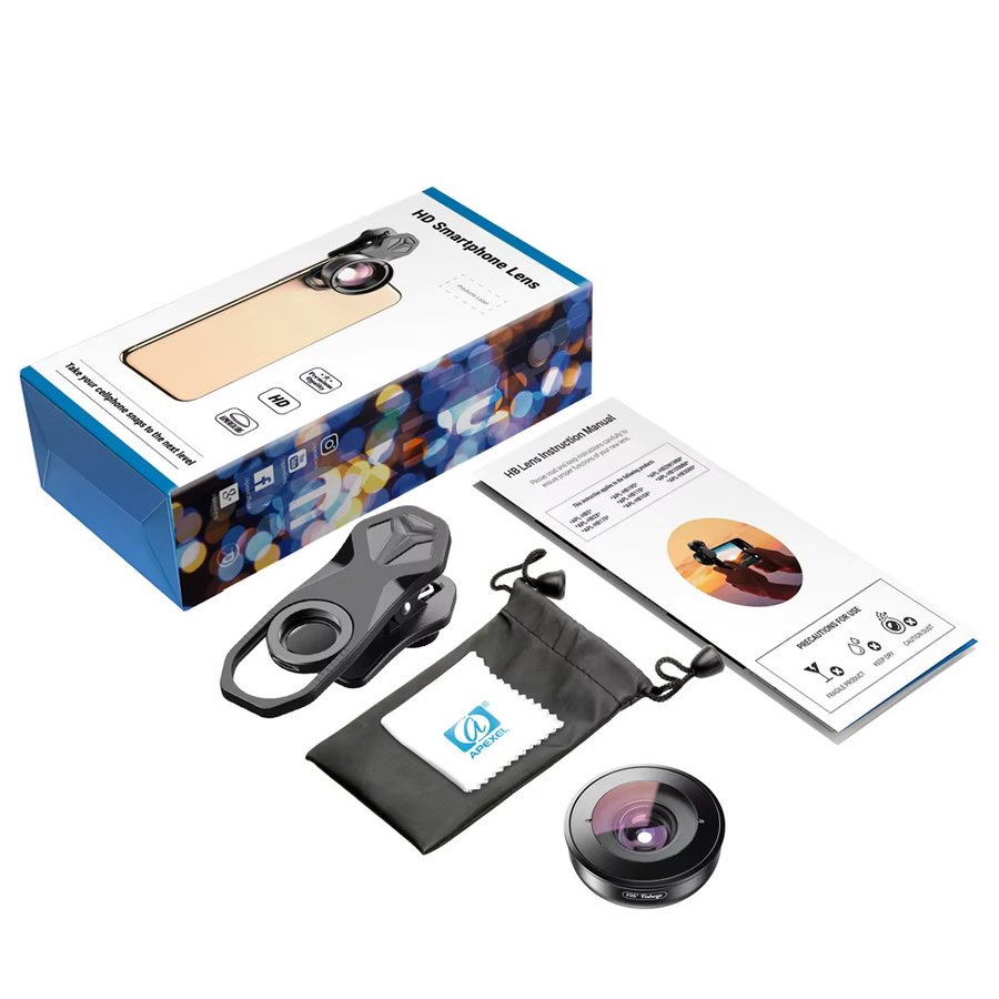 APEXEL 100mm Makro-Objektiv Set mit 4K HD Super Makro Linse, CPL- und Sternenfilter in Schwarz für iPhone XS Max, Samsung S9 und alle Smartphones - Bild 5