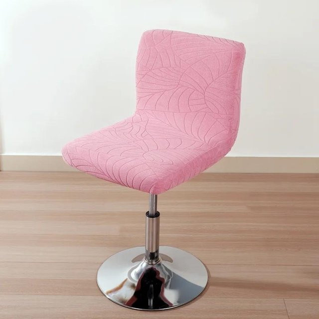 Hochelastischer Jacquard Barhocker Stuhlbezug in Pink für drehbare Liftstühle - Bild 1