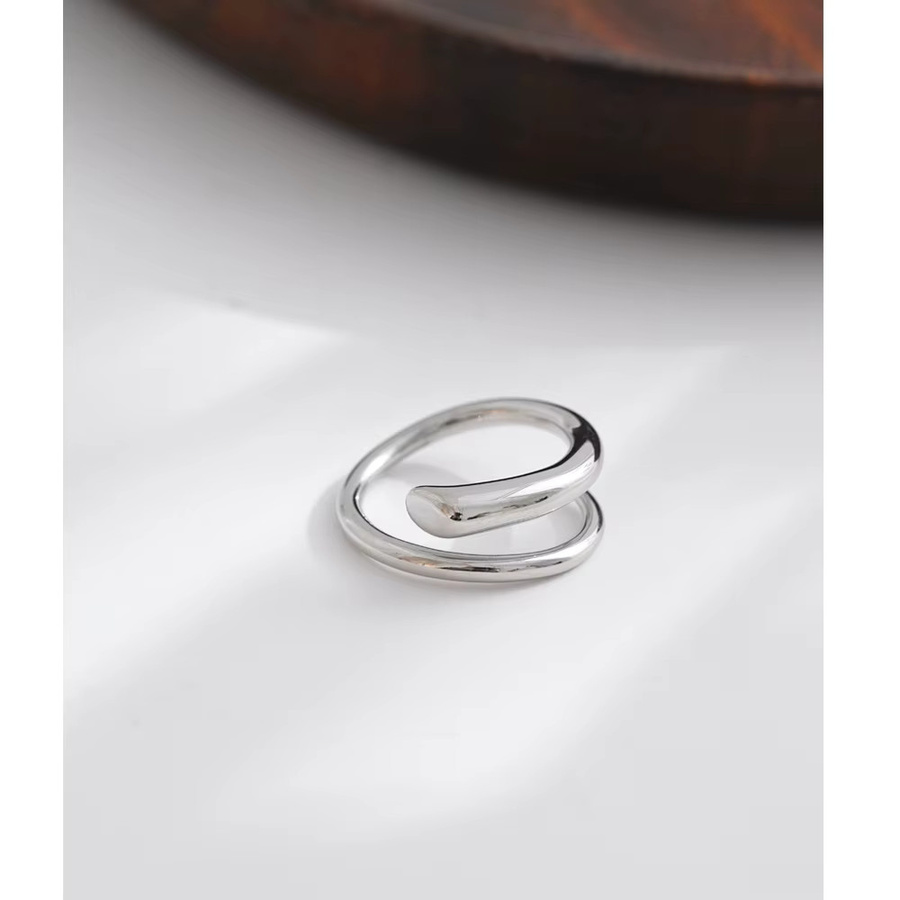 NiNice Ring Edelstahl, Silber, Unisex - Bild 2