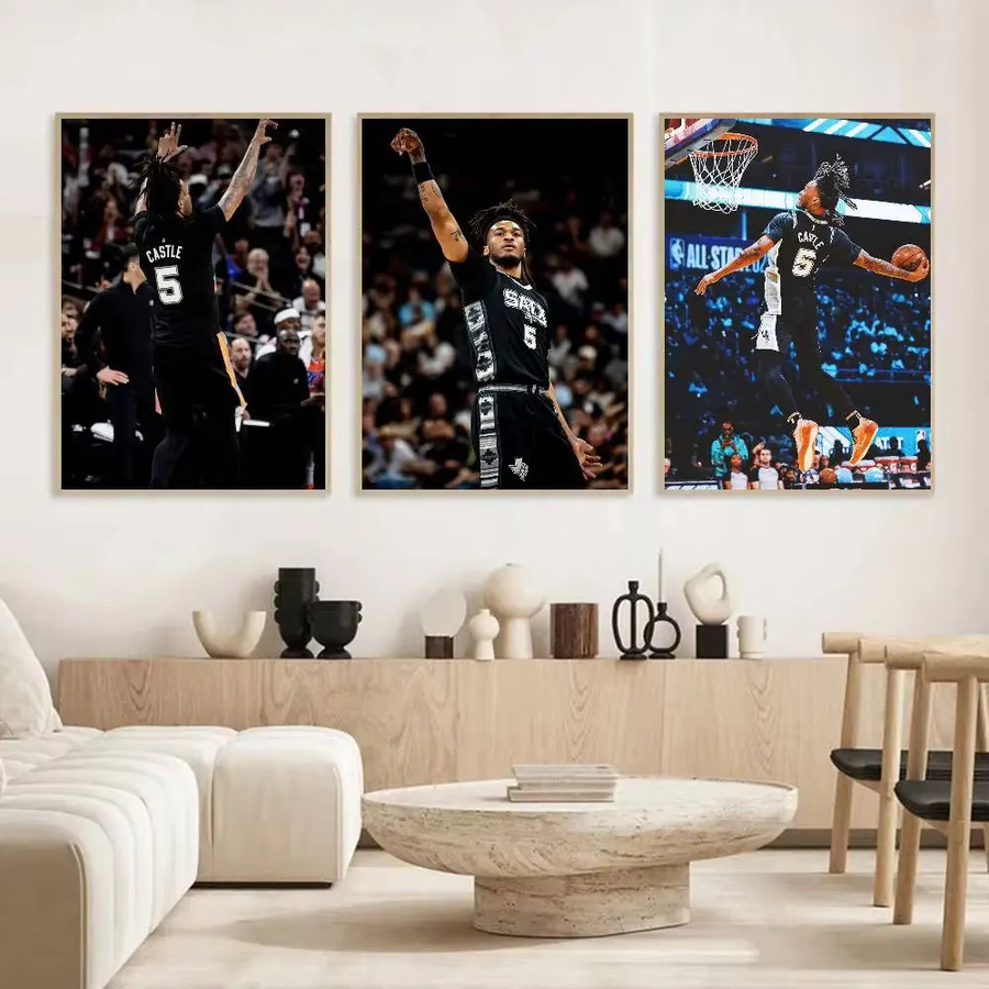 S-Stephon C-Castle Poster selbstklebender Kunst-Aufkleber aus wasserfestem Papier in Mehrfarbig, modernes abstraktes Wanddesign für dein Café, deine Bar oder dein Zimmer - Bild 4