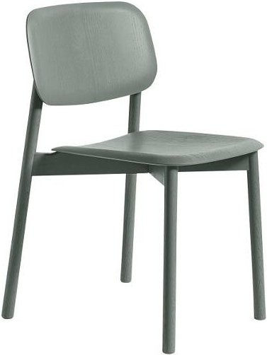 HAY Soft Edge 60 Stuhl aus Holz in Grün und Grau - Bild 1