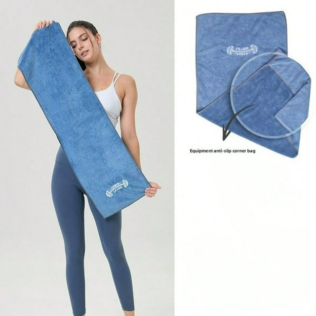 XYNN Multifunktionales Fitness-Sporttuch in Blau, schweißabsorbierendes Handtuch für Yoga und Laufen - Bild 1