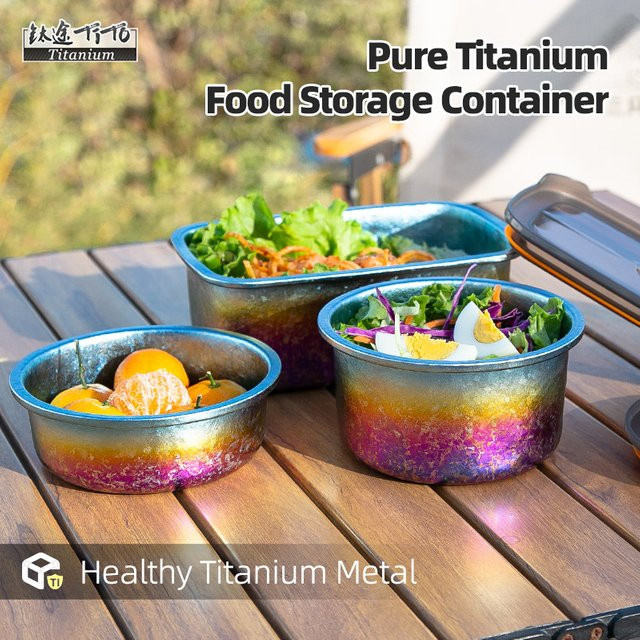 TiTo Titan Reintitan Lunchbox Multifunktionale Frischhaltebox für Haushalt und Outdoor, 1000ml - Bild 1