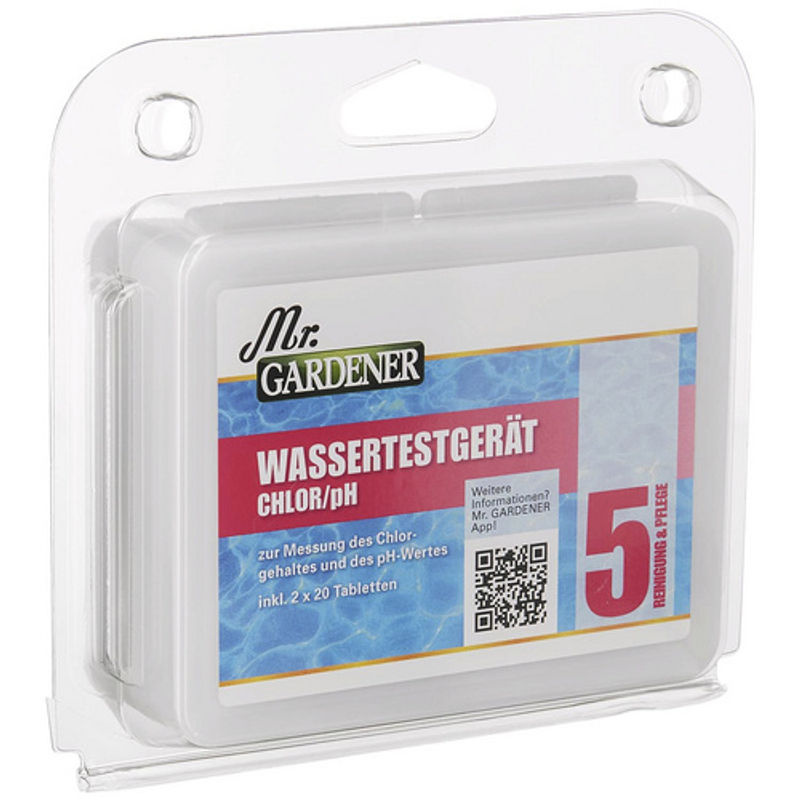 Mr. GARDENER Wassertestgerät für Schwimmbecken und Pools, Weiss, B/H: 4 x 12,5 cm - Bild 2