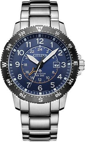 Citizen Armbanduhr, Solar, Quarz, Edelstahl, Blau, Herren - Bild 1