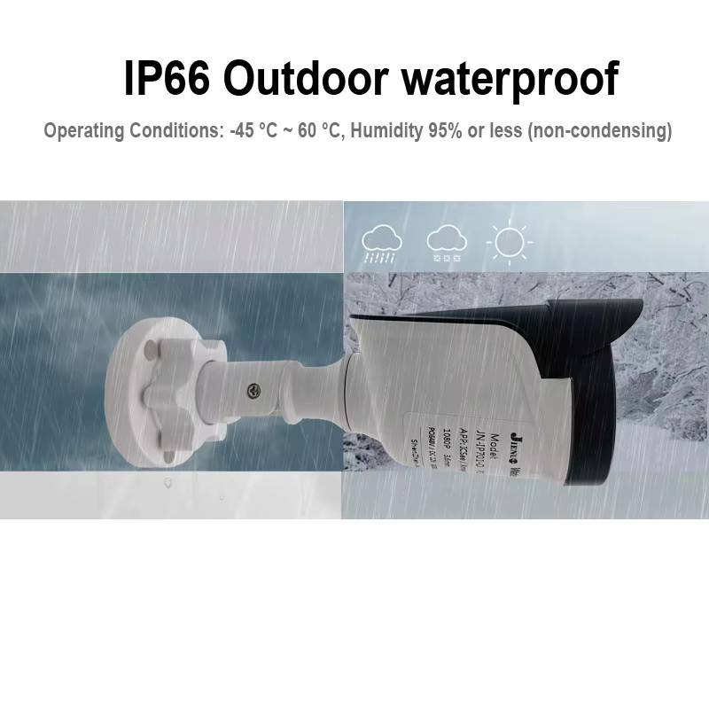 JIENUO AHD CCTV Sicherheitskamera mit 5MP Auflösung, 1080P High Definition, Infrarot NightVision, wasserdicht, Farbe: Weiß - Bild 4