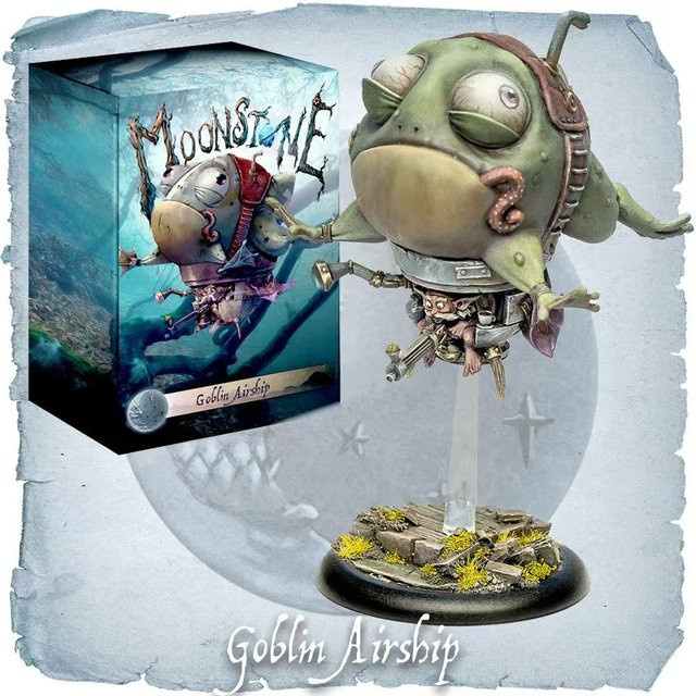 Resinking MoonStne Goblin Airship, Modellbausatz aus Kunstharz, Fantasy - Bild 1