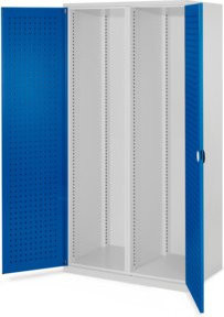 Kappes Schwerlastschrank Mod. 50 Leergehäuse aus Stahl in Grau mit Lochplatten innen, H x B x T: 195 x 100 x 60 cm - Bild 1