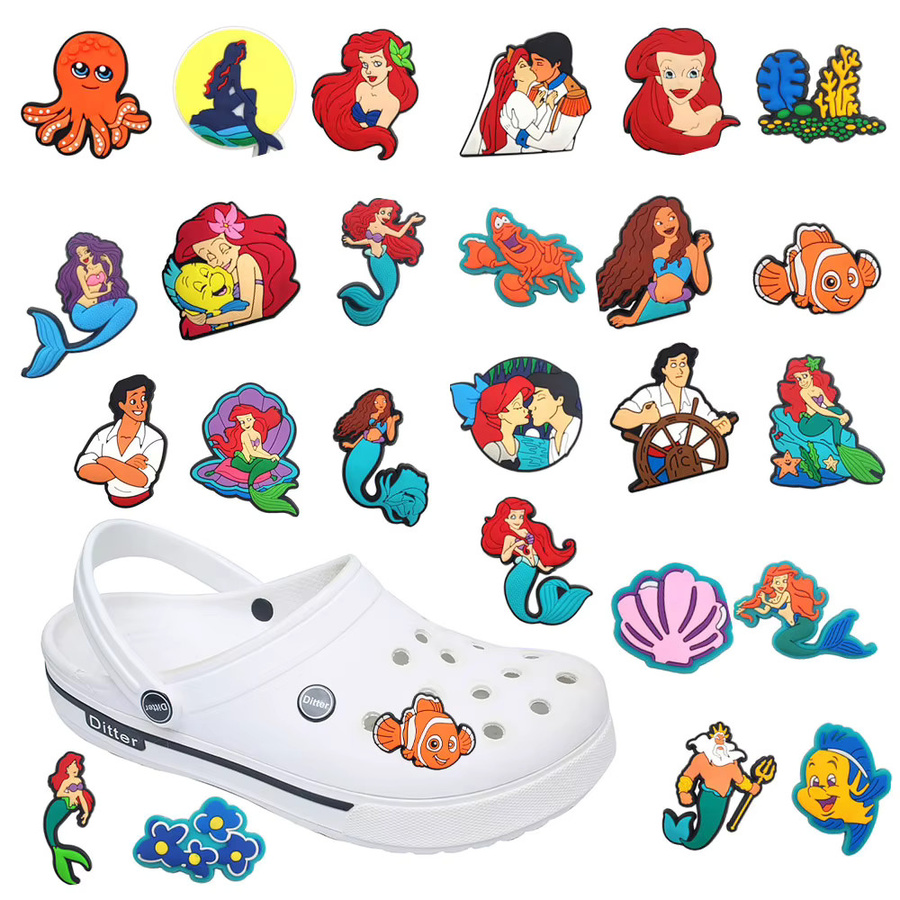 Schuh-Charms Meerjungfrauen-Serie, PVC, Kinder - Bild 2
