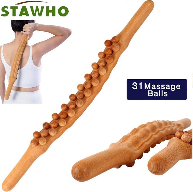 STAWHO Holztherapie-Massageroller, Handmassagestab, Unisex - Bild 1