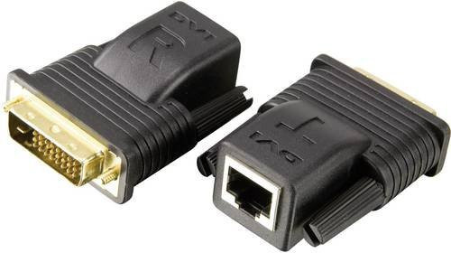 ATEN VE066-AT DVI Extender über RJ45 Netzwerkkabel in Schwarz mit 20 m Reichweite - Bild 1