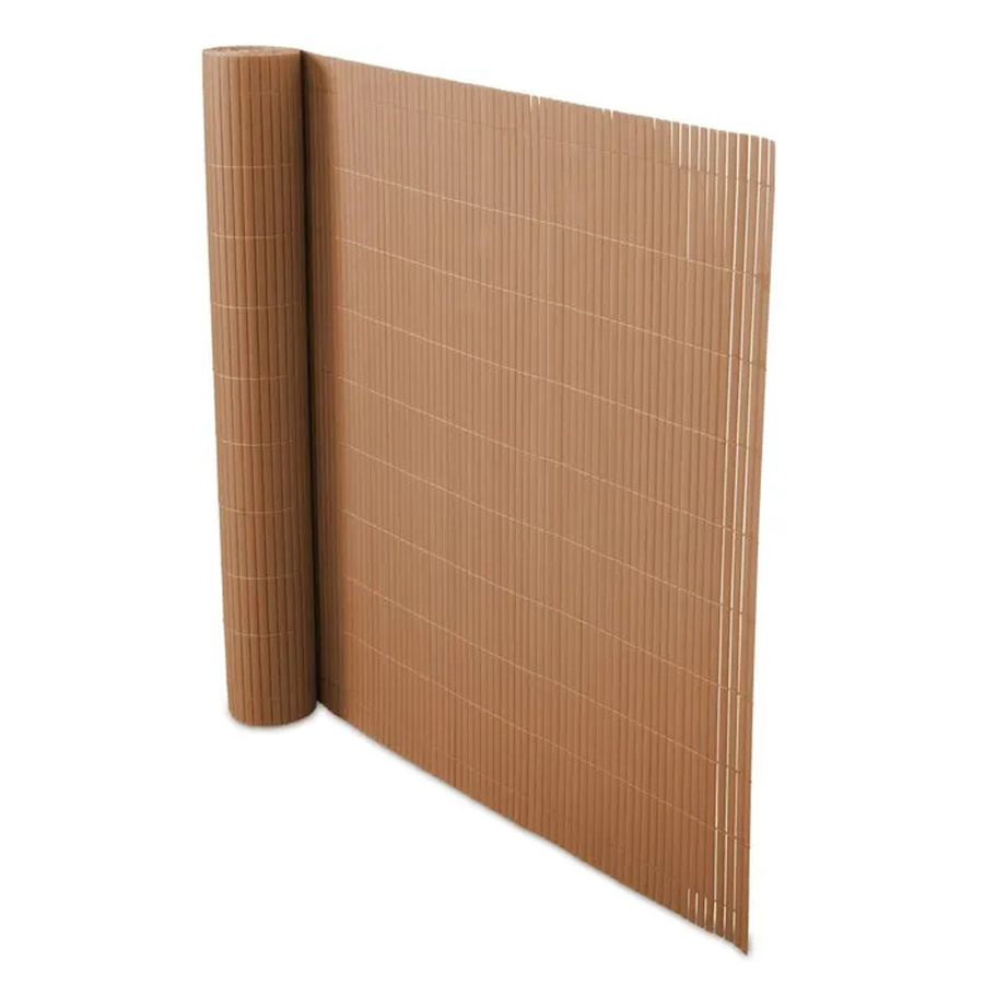 Karat PVC Sichtschutzzaun blickdicht für Garten und Balkon Braun, Höhe: 100 cm, Breite: 500 cm - Bild 2